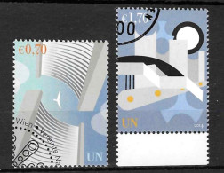 ONU, Nations-Unies, Vienne, Série Courante Compositions Symboliques 2014, Yv. 837/38 Oblitérés - Usados