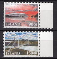 Q1329 - ISLANDE ICELAND Yv N°735/36 ** PONTS - Unused Stamps