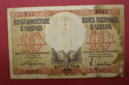 Banknotes  ALBANIA  10 Lek 1940 ITALIAN OCCUPATION - Albanie