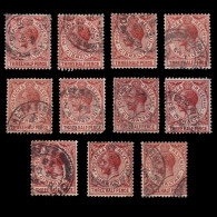 GIBRALTAR.1922.GV.1 ½ D.chestnut.SG 91.set 11.USED - Gibraltar