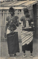 CPA Dahomey Ethnic Afrique Noire Type Fétiche à La Foudre Nu Féminin Femme Nue écrite - Dahomey