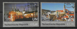 ONU, Nations-Unies, Vienne, Patrimoine Mondial République Tchèque 2016 Yv. 918/19 Oblitérés - Used Stamps