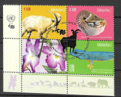 ONU, Nations-Unies, Vienne, Faune Et Flore 2017 Yv. 956/59 Oblitérés FDC - Used Stamps