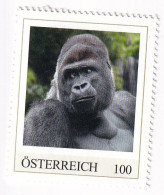 ÖSTERREICH - EXOTISCHE TIERE - GORILLA AFRIKA - Personalisierte Briefmarke ** Postfrisch - Timbres Personnalisés