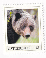 ÖSTERREICH - EXOTISCHE TIERE - GRIZZLYBÄR - Amerika  - Personalisierte Briefmarke ** Postfrisch - Persoonlijke Postzegels