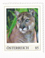 ÖSTERREICH - EXOTISCHE TIERE - PUMA AMERIKA - Personalisierte Briefmarke ** Postfrisch - Persoonlijke Postzegels