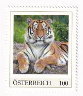 ÖSTERREICH - EXOTISCHE TIERE -TIGER ASIEN  - Personalisierte Briefmarke ** Postfrisch - Persoonlijke Postzegels