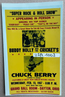 BUDDY HOLLY - CHUCK BERRY - 14 X 9 Cm. (REPRO PHOTO ! - Zie Beschrijving - Voir Description - See Description) ! - Personalità