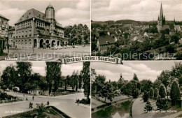 73694955 Menden Sauerland Sauerland Gesamtansicht Rathaus Bahnhof Partie An Der  - Menden