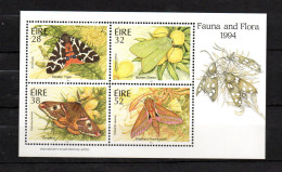 Ireland 1994 Sheet Butterflies/Schmetterlinge Stamps (Michel Block 13) MNH - Blocchi & Foglietti