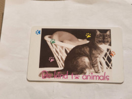 SINGAPORE-(76SIGC-0)-Pretty Cat-(281)(76SIGC-342717)($10)(1/1/1996)-used Card+1card Prepiad Free - Singapur