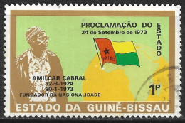 GUINE BISSAU – 1974 Independence Proclamation 1 Peso Used Stamp - Guinée-Bissau