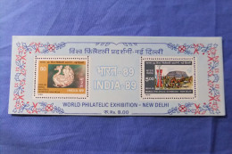 India 1987 Michel Block 4 Int. Briefmarkenausstellung INDIA 89 MNH - Neufs