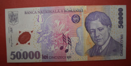 Banknotes  Romania 50 000 Lei  2001  Polymer VF P# 113 - Roumanie