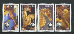 Malta - 2002 WWF - Seahorse/Fauna/Marine Life. MNH** - Malta