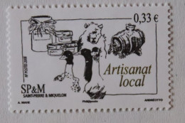 SPM 2008 Artisanat Local Tonneau Pots De Confiture Ours Canard YT 917 Neuf - Unused Stamps