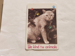 SINGAPORE-(76SIGD-0)-Pretty Cat-(283)(76SIGD-452124)($10)(1/1/1996)-used Card+1card Prepiad Free - Singapur