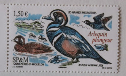 SPM 2008 Faune Oiseaux Arlequin Plongeur PA 88 Neuf - Unused Stamps