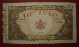 Banknotes  Romania 10 000 Lei 	P# 57 Fine 1945-May-18 - Roumanie