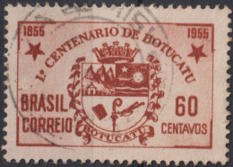 1955 Brasilien ° Mi:BR 877, Sn:BR 820, Yt:BR 603, Centenary Of The City Of Botucatu/SP. Coat Of Arms, Wappen - Gebruikt