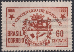 1955 Brasilien ° Mi:BR 877, Sn:BR 820, Yt:BR 603, Centenary Of The City Of Botucatu/SP. Coat Of Arms, Wappen - Usados