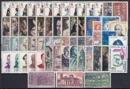 ESPAÑA 1970 Nº1949/2007 AÑO COMPLETO NUEVO, MNH**, 59 SELLOS CON TRAJES - Full Years