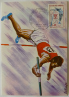 ATHLETISME - SAUT EN HAUTEUR - Championnat Europe Des Juniors 1970 - Carte Philatélique Avec Timbre Et Cachet 1er Jour - Atletiek