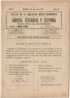 Boletín De La Asociación Médico-Quirúrgica De Correos, Telégrafos Y Teléfonos No. 14. 1927 - Unclassified