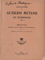 Boletín De La Asociación De Auxilios Mutuos De Telégrafos. Junta 24 Abril 1926 - Unclassified