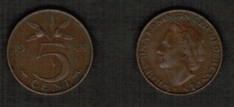 NETHERLANDS    5 CENTS 1948 (KM # 176) #7712 - 5 Cent