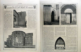 Recorte Revista La Esfera 1916. Reportaje La Iglesia De San Miguel De Foces - Unclassified