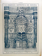 Recorte Revista La Esfera 1916. Sagrario Del Altar Mayor De La Catedral De Avila - Unclassified