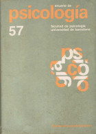 Anuario De Psicología Nº 57. 1993 (2) - Zonder Classificatie