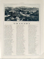 Recorte Revista La Esfera 1916. Granada - Alberto A. Cienfuegos - Non Classés