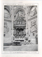 Recorte Revista La Esfera 1916. Capilla De La Purificación. Catedral De Burgos - Fot. Hielscher - Non Classés