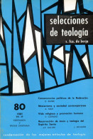 Selecciones De Teología Nº 80. 1981 - Non Classés