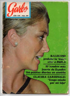 Revista Garbo Nº 847 - 28-05-1969 - Richard Antony, Paola, Claudia Cardinale, Liz Taylor, Adamo - Unclassified