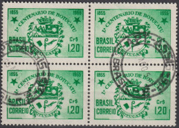 1955 Brasilien ° Mi:BR 878, Sn:BR 821, Yt:BR 604, Centenary Of The City Of Botucatu/SP. Coat Of Arms, Wappen - Usados