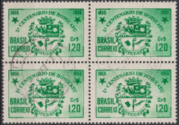 1955 Brasilien ° Mi:BR 878, Sn:BR 821, Yt:BR 604, Centenary Of The City Of Botucatu/SP. Coat Of Arms, Wappen - Gebruikt