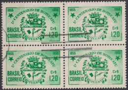 1955 Brasilien ° Mi:BR 878, Sn:BR 821, Yt:BR 604, Centenary Of The City Of Botucatu/SP. Coat Of Arms, Wappen - Gebraucht