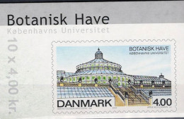 Dänemark Denmark Danemark - 400 Jahre Botanischer Garten (MiNr: MH 10x 1267) 2001 - Gest Used Obl  Ersttagsstempel - Markenheftchen