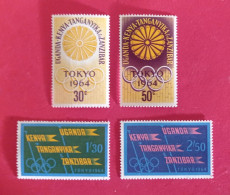 1964 East Africa - Serie MNH - Ete 1964: Tokyo