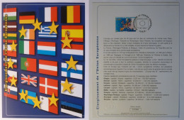 EUROPE / DRAPEAUX - ELARGISSEMENT UNION EUROPENNE - Document Philatélique Avec Timbre Et Cachet 1er Jour - Other & Unclassified