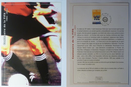 FOOTBALL / Ballon De Foot - Centenaire De La FIFA - Document Philatélique Avec Timbre Et Cachet 1er Jour - Storia Postale