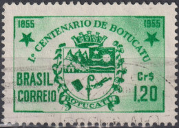 1955 Brasilien ° Mi:BR 878, Sn:BR 821, Yt:BR 604, Centenary Of The City Of Botucatu/SP. Coat Of Arms, Wappen - Gebruikt