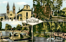 73694133 Werl Westfalen Basilica Ruine Freibad Im Kurpark Werl Westfalen - Werl