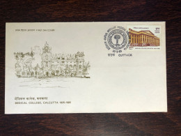 INDIA  FDC COVER 1985 YEAR MEDICAL COLLEGE HEALTH MEDICINE STAMPS - Storia Postale