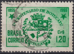 1955 Brasilien ° Mi:BR 878, Sn:BR 821, Yt:BR 604, Centenary Of The City Of Botucatu/SP. Coat Of Arms, Wappen - Sellos