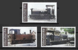 GIBRALTAR 2023 TRANSPORT Railroad Vehicles. Trains LOCOMOTIVES - Fine Set MNH - Gibraltar