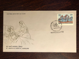 INDIA  FDC COVER 1986 YEAR HOSPITAL HEALTH MEDICINE STAMPS - Cartas & Documentos